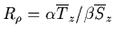 $R_\rho=\alpha\overline{T}_z/\beta\overline{S}_z$