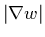 $\vert\nabla w\vert$