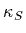 $\kappa_S$