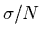 $\sigma/N$