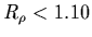 $R_\rho < 1.10$